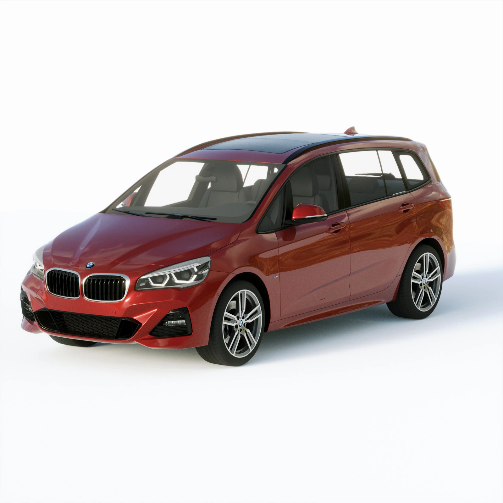 Grand Tourier M 2-series 225i 2019 3D Model .c4d .max .obj .3ds .fbx .stl .blend