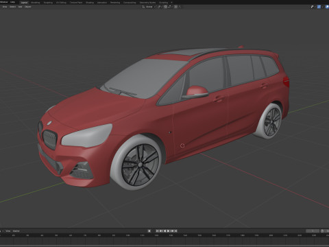 Grand Tourier M 2-series 225i 2019 3D 模型