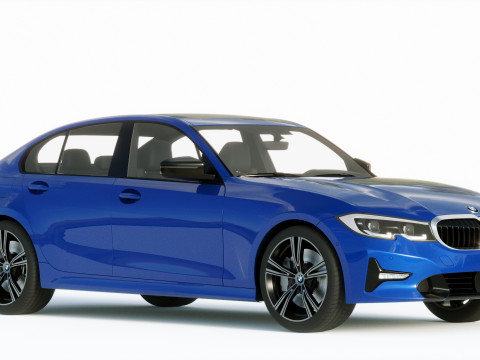 3-series Sedan 2019 3D 모델