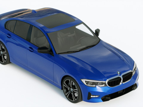 3-series Sedan 2019 3D 모델