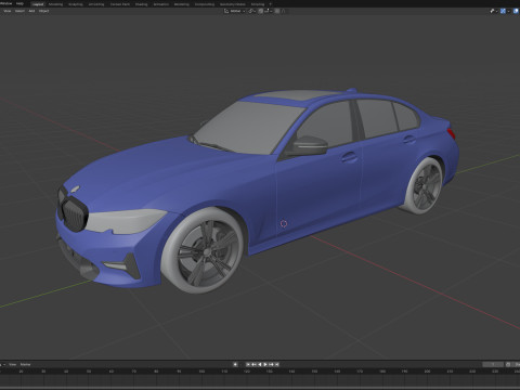 3-series Sedan 2019 3D 모델
