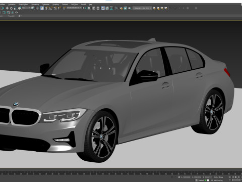 3-series Sedan 2019 3D 모델