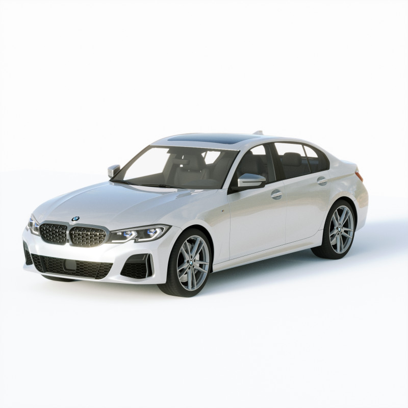 3-series M340 Sedan 2019 3D 모델 .c4d .max .obj .3ds .fbx .stl .blend