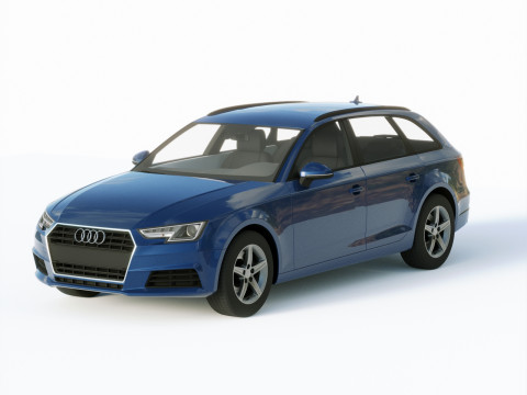 Audi A4 Avant 2020 3D 모델