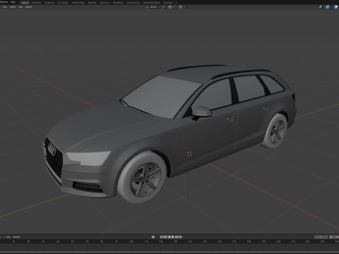 Audi A4 Avant 2020 Model 3D
