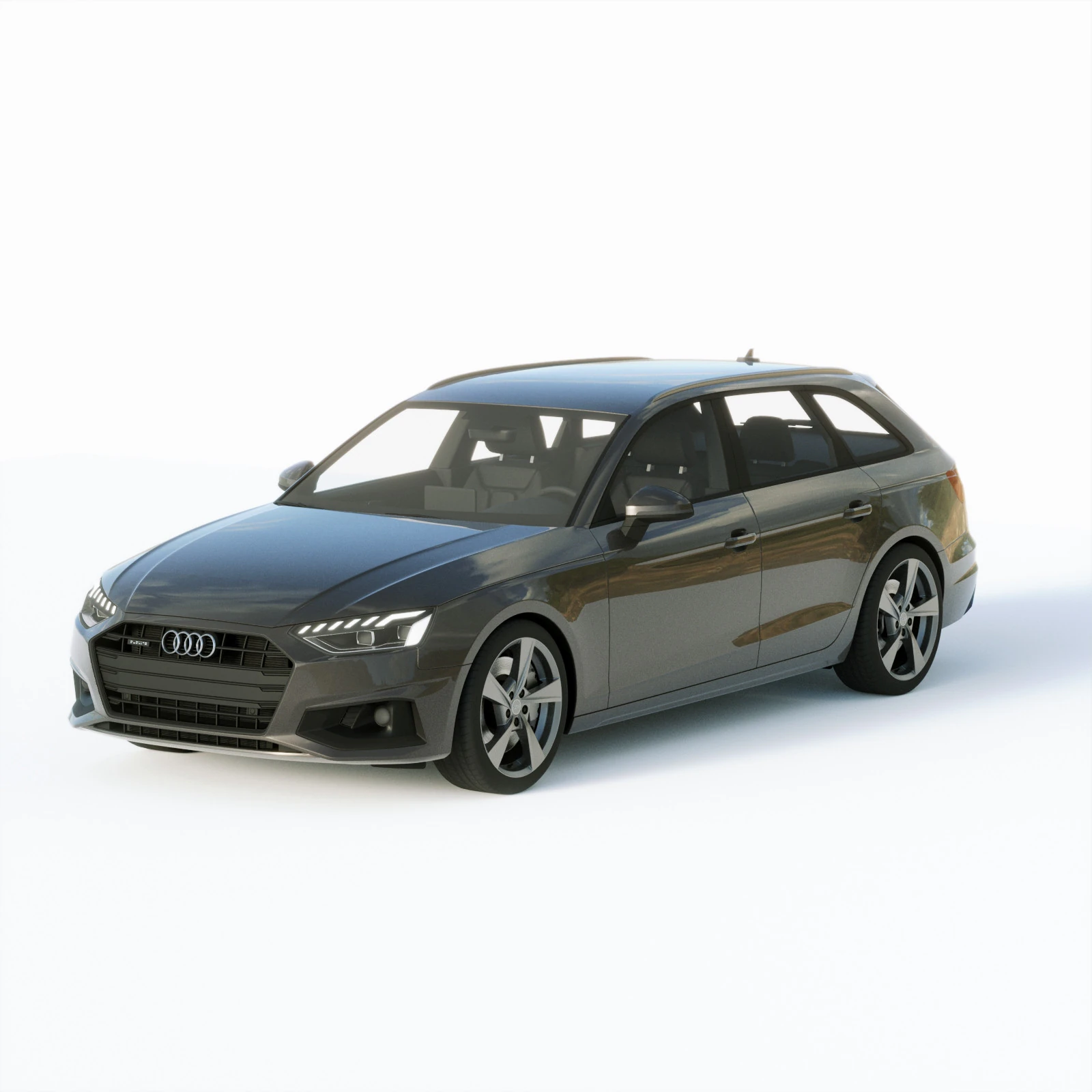 Audi A4 Avant 2019 3D Model .c4d .max .obj .3ds .fbx .stl .blend 