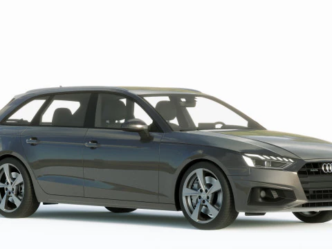 Audi A4 Avant 2019 3D Model