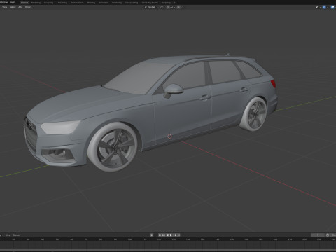 Audi A4 Avant 2019 Modelo 3D