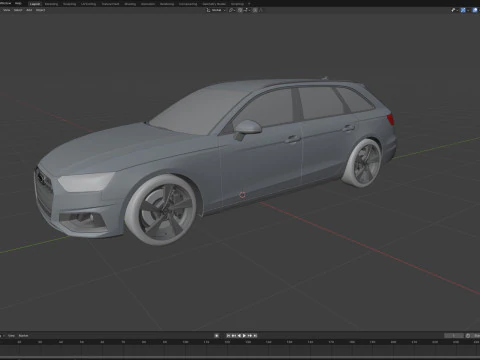 Audi A4 Avant 2019 3D Model