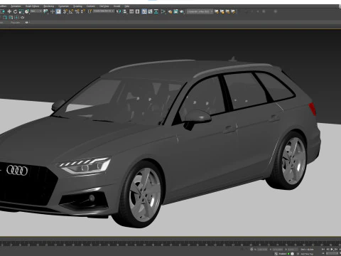 Audi A4 Avant 2019 3D Model
