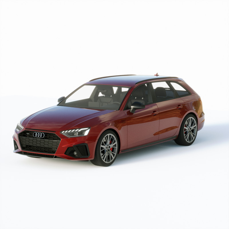Audi A4 Avant S-line 2019 Modelo 3D .c4d .max .obj .3ds .fbx .stl .blend