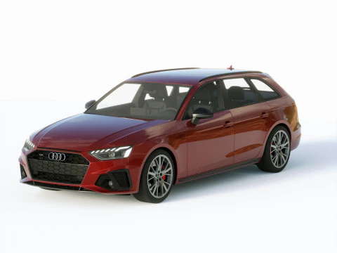 Audi A4 Avant S-line 2019 3D Model