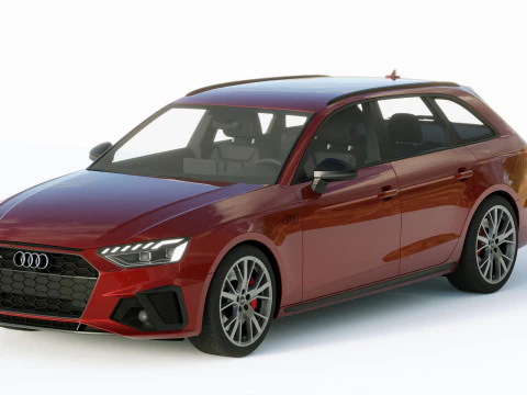 Audi A4 Avant S-line 2019 3D Model
