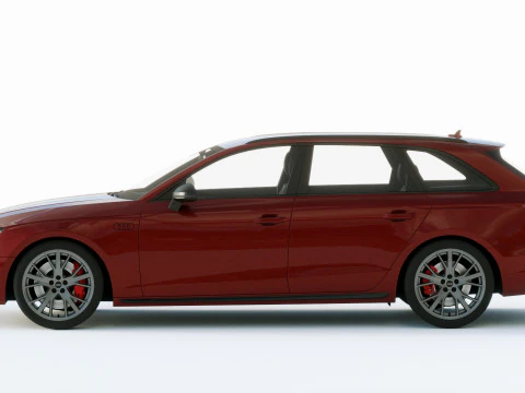 Audi A4 Avant S-line 2019 3D Model