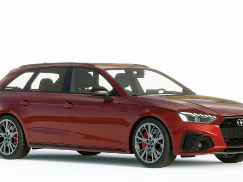 Audi A4 Avant S-line 2019 3D Model