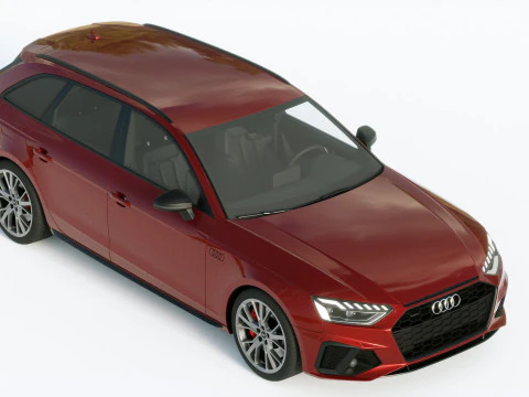 Audi A4 Avant S-line 2019 3D Model