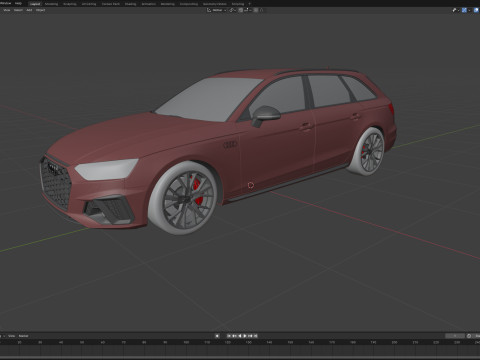 Audi A4 Avant S-line 2019 Modelo 3D