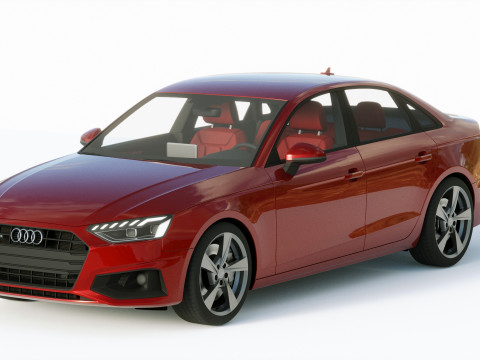 Audi A4 Sedan 2020 3D 모델