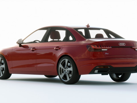 Audi A4 Sedan 2020 3D 모델