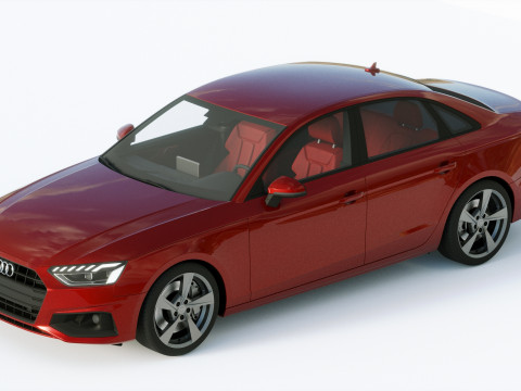 Audi A4 Sedan 2020 3D 모델