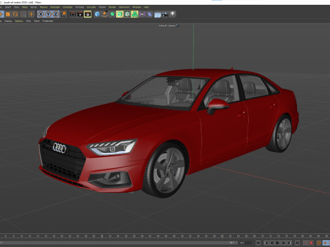 Audi A4 Sedan 2020 3D 모델