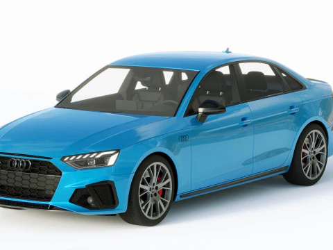 Audi A4 S-line 2020 3D Model