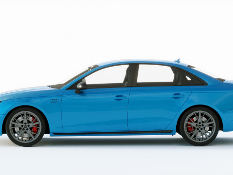 Audi A4 S-line 2020 3D 模型