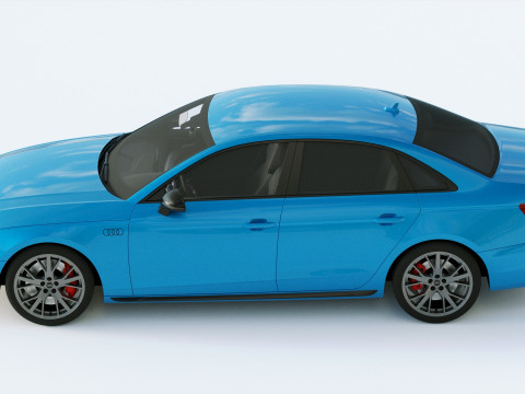 Audi A4 S-line 2020 3D 模型
