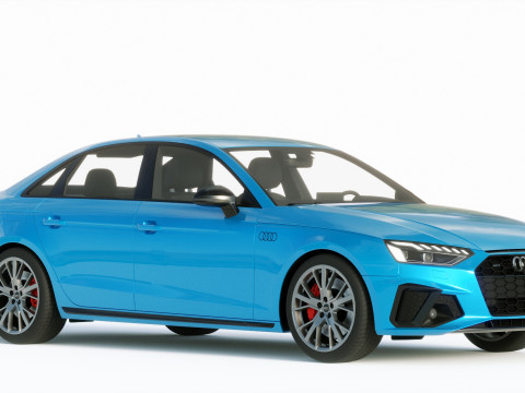 Audi A4 S-line 2020 3D 模型