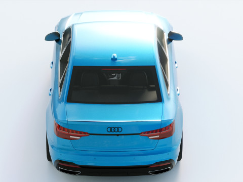 Audi A4 S-line 2020 3D 模型