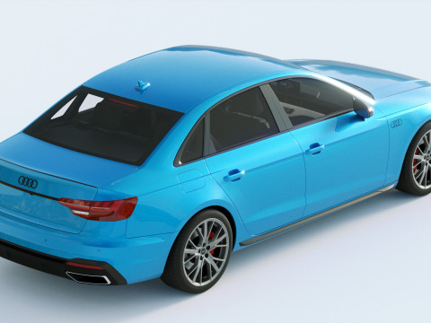 Audi A4 S-line 2020 3D 模型