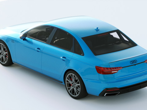 Audi A4 S-line 2020 3D 模型
