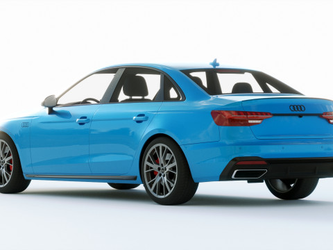 Audi A4 S-line 2020 3D 模型