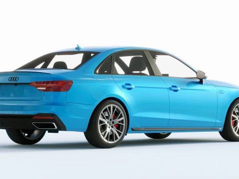 Audi A4 S-line 2020 3D Model