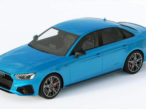 Audi A4 S-line 2020 3D 模型