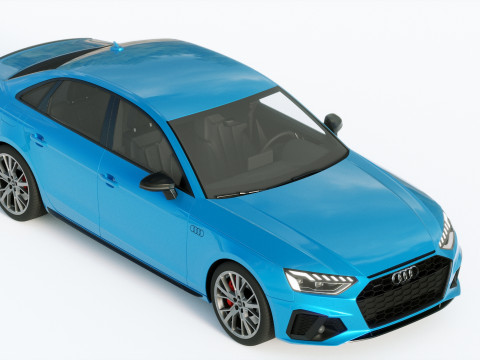 Audi A4 S-line 2020 3D 模型