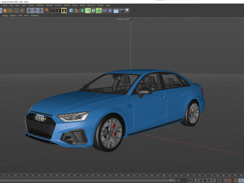 Audi A4 S-line 2020 3D 模型