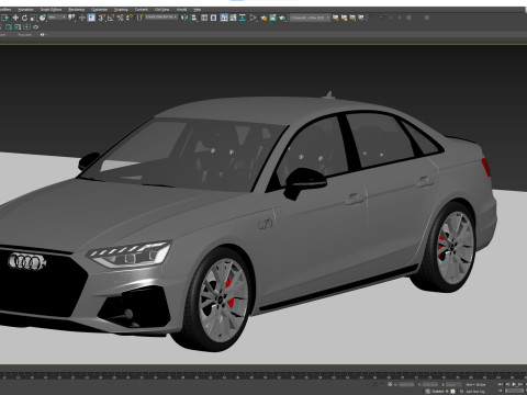 Audi A4 S-line 2020 3D 模型