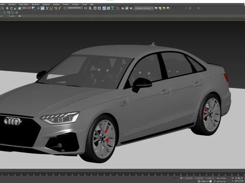Audi A4 S-line 2020 3D Model