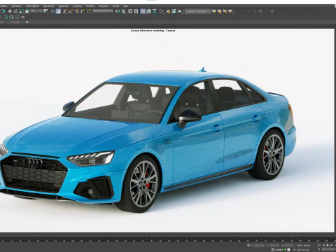 Audi A4 S-line 2020 3D Model