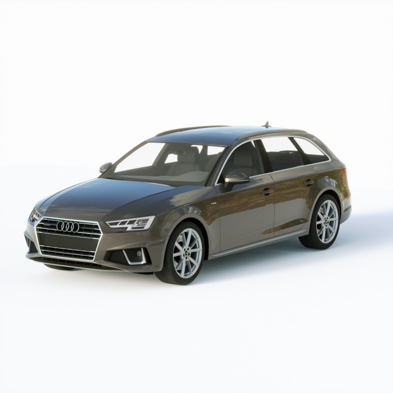 Audi A4 S-line Avant 2020 3D मॉडल .c4d .max .obj .3ds .fbx .stl .blend