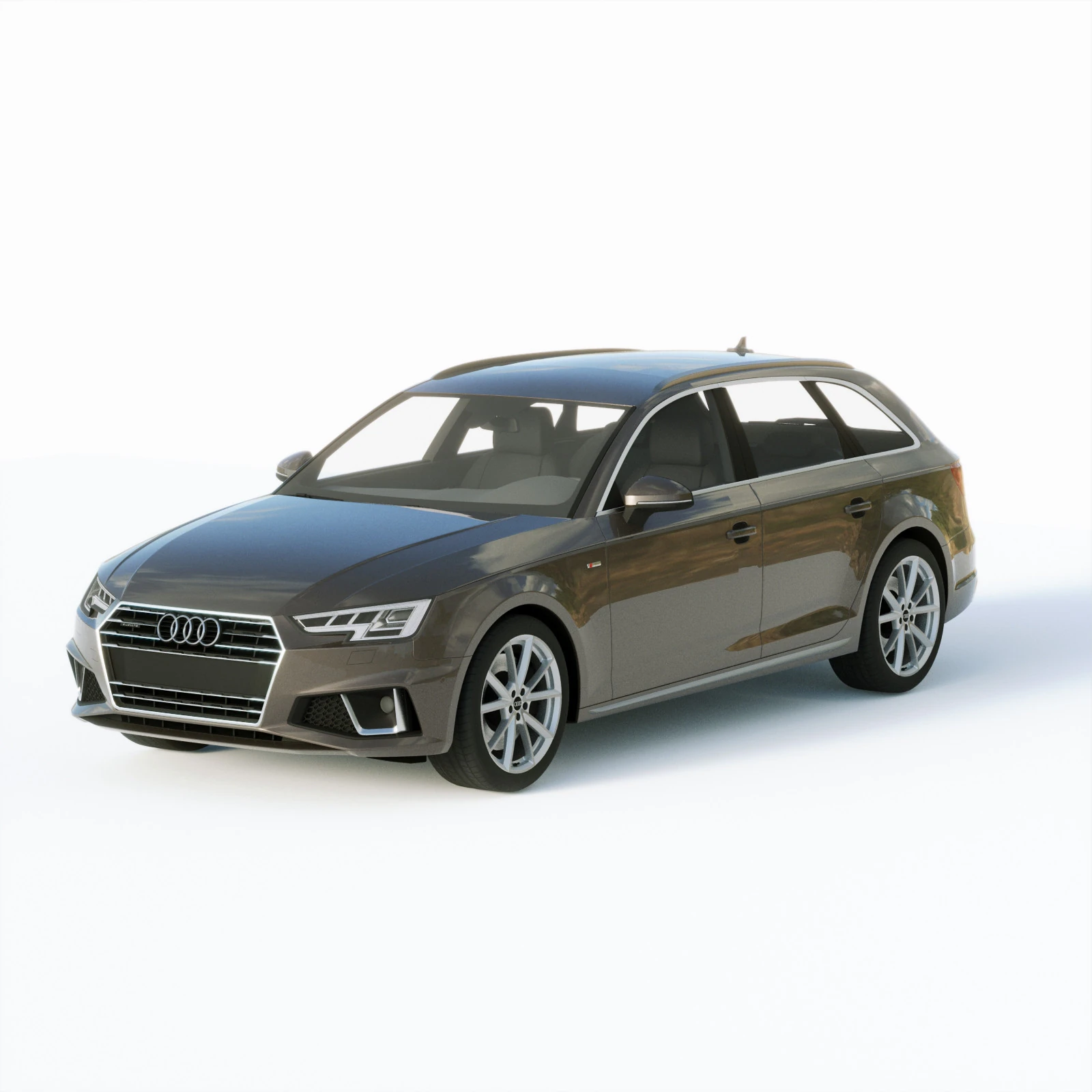 Audi A4 S-line Avant 2020 3D Model .c4d .max .obj .3ds .fbx .stl .blend 