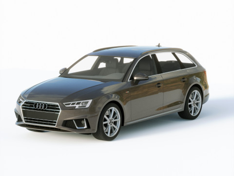 Audi A4 S-line Avant 2020 3D 모델
