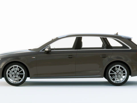 Audi A4 S-line Avant 2020 3D Model