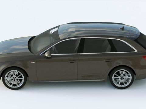 Audi A4 S-line Avant 2020 3D मॉडल