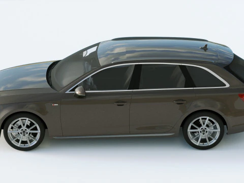Audi A4 S-line Avant 2020 3D Model