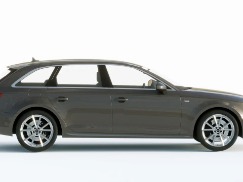 Audi A4 S-line Avant 2020 3D Model