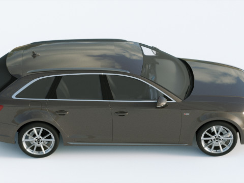 Audi A4 S-line Avant 2020 3D मॉडल