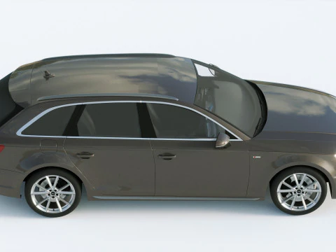 Audi A4 S-line Avant 2020 3D Model