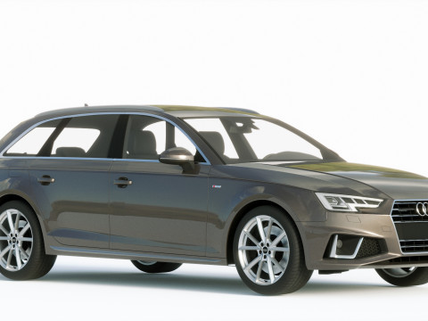 Audi A4 S-line Avant 2020 3D मॉडल